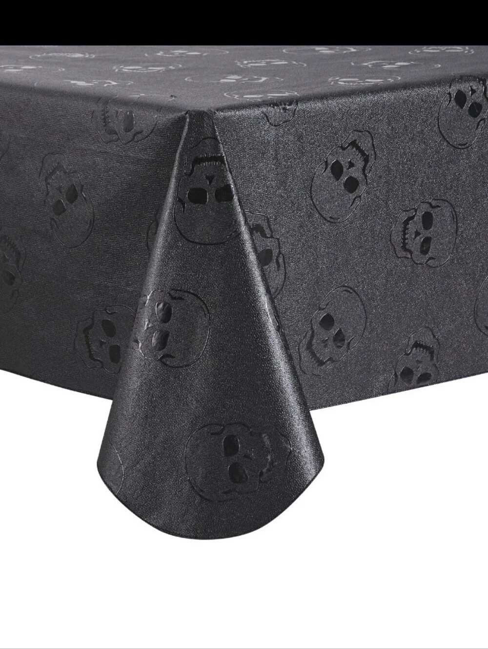 Way To Celebrate Halloween Spooky Skull Peva Tablecloth, Gothic Décor 60